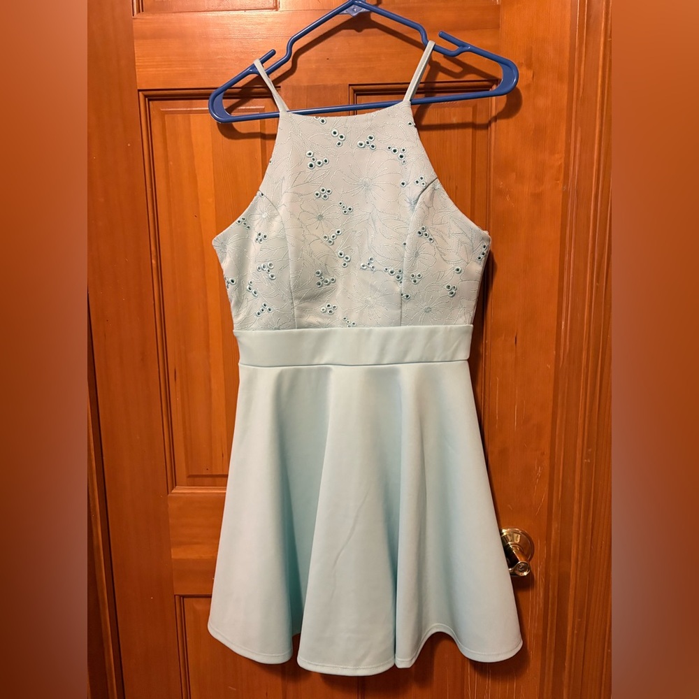 Teal Mini Dress